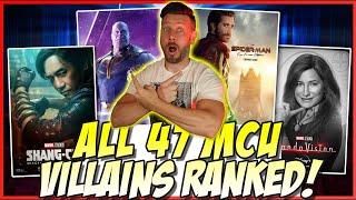 All 47 MCU Villains Ranked From Worst to Best w ShangChi amp Disney Characters [upl. by Festus]