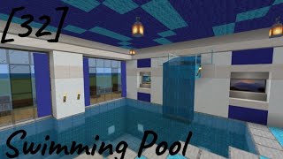 How To Build Stampys Lovelier World 32 Swimming Pool [upl. by Ynafets774]