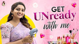 How I Remove My Hairstyle and Makeup  Get UNready with me  Nakshathra Nagesh [upl. by Kcirdled]