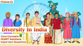 Diversity In India  NCERT Class 6  Civics  Creative Kids Learning [upl. by Enamrahs937]