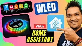 How To Control LED Strip In Home Assistant Using WLED 🔥  WS2812B LED  ESP32 amp D1 Mini [upl. by Regen208]