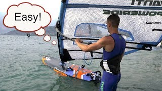 Windsurfen Lernen Der Beachstart  Vorstufe zum Wasserstart  Windsurf Tutorial [upl. by Saxon769]