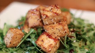 How to Make Tofu Taste Delicious Crispy Teriyaki [upl. by Aydidey]