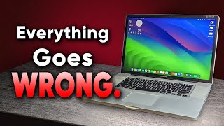 Forcing MacOS 14 Sonoma onto a MacBook Pro 17” [upl. by Annahsar]