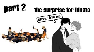 PART 2 The surprise for Hinata  kageyama’s blueberry eyes [upl. by Nyleahs]