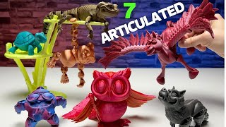 Amazing 3D Printed Articulated Animals Showcase From Owls to Pandas Video with Amazing Timelapse [upl. by Wyatt]