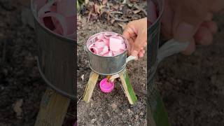 Survival Skills How to wash hands to save soap in forest camping outdoor bushcraft lifehacks [upl. by Anali728]