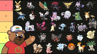 Regional Pokemon Forms Tier List BQuanchi [upl. by Dub]