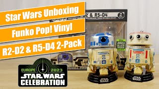 Funko Pop Vinyl R2D2 amp R5D4 Exclusive 2Pack  Star Wars Unboxing [upl. by Melloney103]