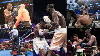 Five Deontay Wilder Knockouts In Super Slow Motion [upl. by Bertsche]