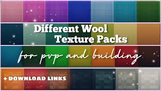 Aesthetic Wool Texture Packs MCPE  PvP amp Building  PastelJoinedTheGame [upl. by Ganley]