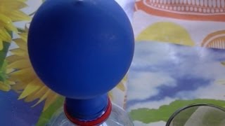 Baking powder vinegar and balloon [upl. by Asilrahc]