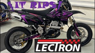 DRZ400SM LECTRON BILLETRON PRO Ride And Review [upl. by Aicelf]