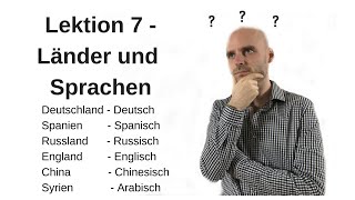 Deutschkurs A11 Lektion 7 LänderSprachenNationalitäten [upl. by Nisaj]