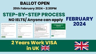 Application step by step process  Youth Mobility UK VISA  February 2024 [upl. by Scrivings]