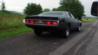 dodge charger 1972 400ci burnout [upl. by Rahas]