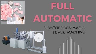 How To Make Compressed Towel Tablets ｜Automatic Portable Compressed Towel Making Machine [upl. by Lotson]