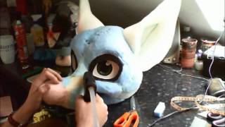 Fursuit Head Tutorial  Time Lapse  Part 3  Furringfleecing 1 [upl. by Roch]