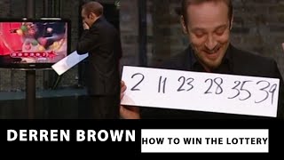 Derren Predicts Lottery Numbers  HOW TO WIN THE LOTTERY  Derren Brown [upl. by Ssenav]