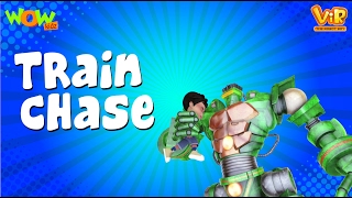 Vir The Robot Boy  Hindi Cartoon For Kids  The train chase  Animated Series Wow Kidz [upl. by Lennahc]