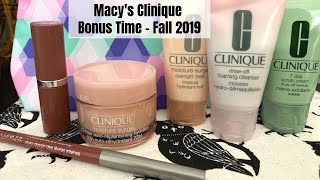 Macys Clinique Bonus Time  Fall 2019 [upl. by Andrea]