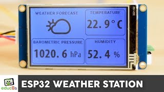 ESP32 WiFi Weather Station Project with a Nextion Display and a BME280 sensor [upl. by Iarahs]