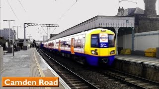 Camden Road  North London Line  London Overground  British Rail Class 378  66 [upl. by Janene94]