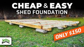 How To Build A Level DIY Shed Foundation [upl. by Zaob]