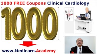 Clinical Cardiology 1000 FREE Coupons هدية مجانية من د طارق CME inernalmedicine محاضراتباطنة [upl. by Anaed]