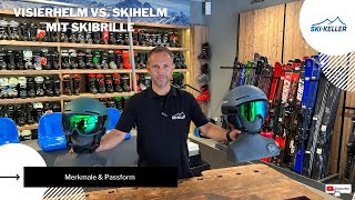 SkiKeller  10 Visierhelm versus Helm mit Skibrille [upl. by Efron316]