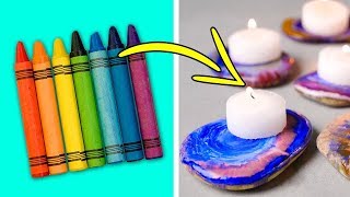 15 IMPRESIONANTES IDEAS CON CRAYONES [upl. by Talbert69]