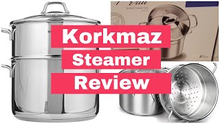 Korkmaz steamer review  Shopping  2021 [upl. by Auqinal817]