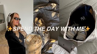 spend the day with me vlog morning routine workout class snack run dinner self care [upl. by Josiah902]