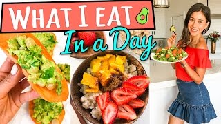 WHAT I EAT IN A DAY VEGAN  3 INGREDIENT MEALS [upl. by Brause934]