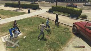 GTA V Aztecas vs NPC fight part 2 [upl. by Lorrimer]