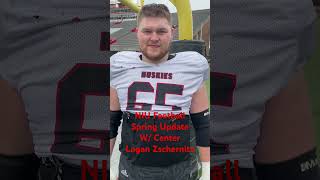 NIU Football Spring Update with center Logan Zschernitz [upl. by Akital]