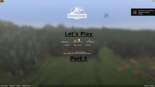 Minecraft Fossilized part 1 dinosaurs are still alive [upl. by Yrakaz408]