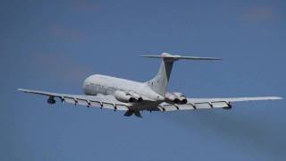 Royal Air Force VC10 taking off from Hannover Airport [upl. by Firooc214]