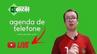 Como Fazer uma Agenda de Telefone no EXCEL  Curso de Excel OnLine [upl. by Suez]