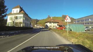 Switzerland 257 Camera on board From Willisau to Durrenroth GoPro Hero3 UHD4K [upl. by Draned]