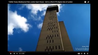 Trellick Tower Westbourne Park London Open House  visit to a flat amp 270 degree view of London [upl. by Schott708]