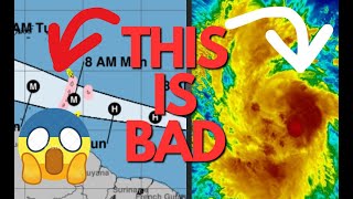 Major Hurricane Beryl is Coming Late Morning Update  weatherjamaica [upl. by Otipaga]