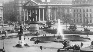 London Street Scenes  Trafalgar Square 1910  Britain on Film [upl. by Annayt]