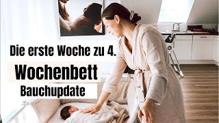 Endlich zu 4👨‍👩‍👧‍👧 Wochenbett BauchUpdate QampA👶🏻LIFEOFBINII🤍 [upl. by Acira]