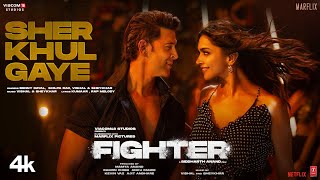 FIGHTER Sher Khul Gaye Song Hrithik Deepika VishalSheykhar Benny Shilpa Kumaar BoscoCaesar [upl. by Airitac]