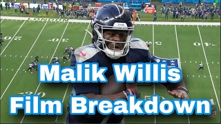 Malik Willis vs Baltimore Ravens Week 6 Film Breakdown [upl. by Seabrook591]