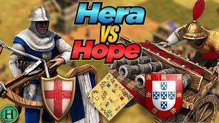 Italians vs Portuguese  1v1 Arabia  vs Hope  AoE2 [upl. by Newnorb438]