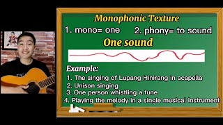 Grade 6 MusicTexture in MusicMonophonic Homophonic Polyphonic4th Grading [upl. by Lerret7]