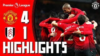 Highlights  Manchester United 41 Fulham  Premier League [upl. by Hagai704]