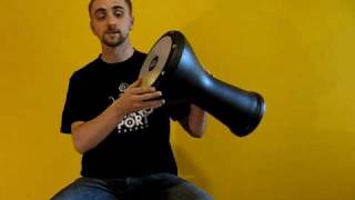 Darbuka Lesson 1  position amp strokes B [upl. by Neffirg847]